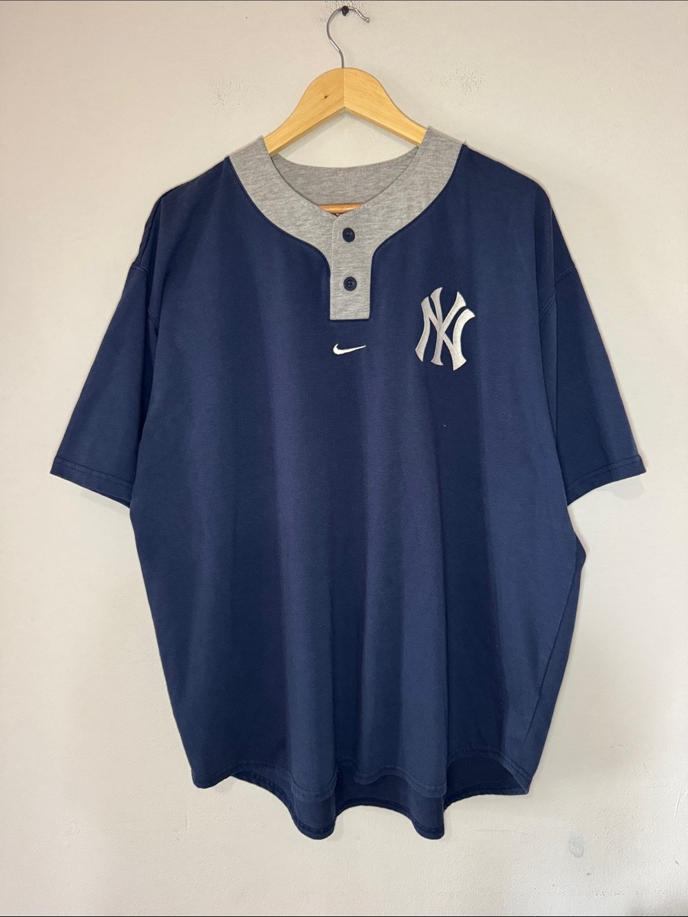 Vintage New York Yankees Polo Shirt / XL / Nike / MLB / Center Swoosh
